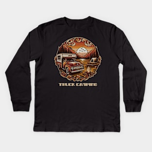 Truck camping Kids Long Sleeve T-Shirt